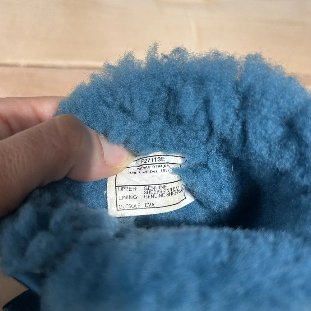 UGG Australia Toddler Bailey Bow II Boot ‎ Sz 7 Ribbon Blue Winter, F27113E